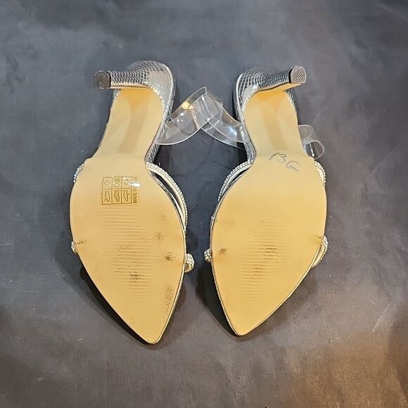 BRAND NEW POINTED TOE HIGH HEEL STILETTO CLEAR  RHINESTONE STRAP SANDAL G1 - Picture 13 of 16